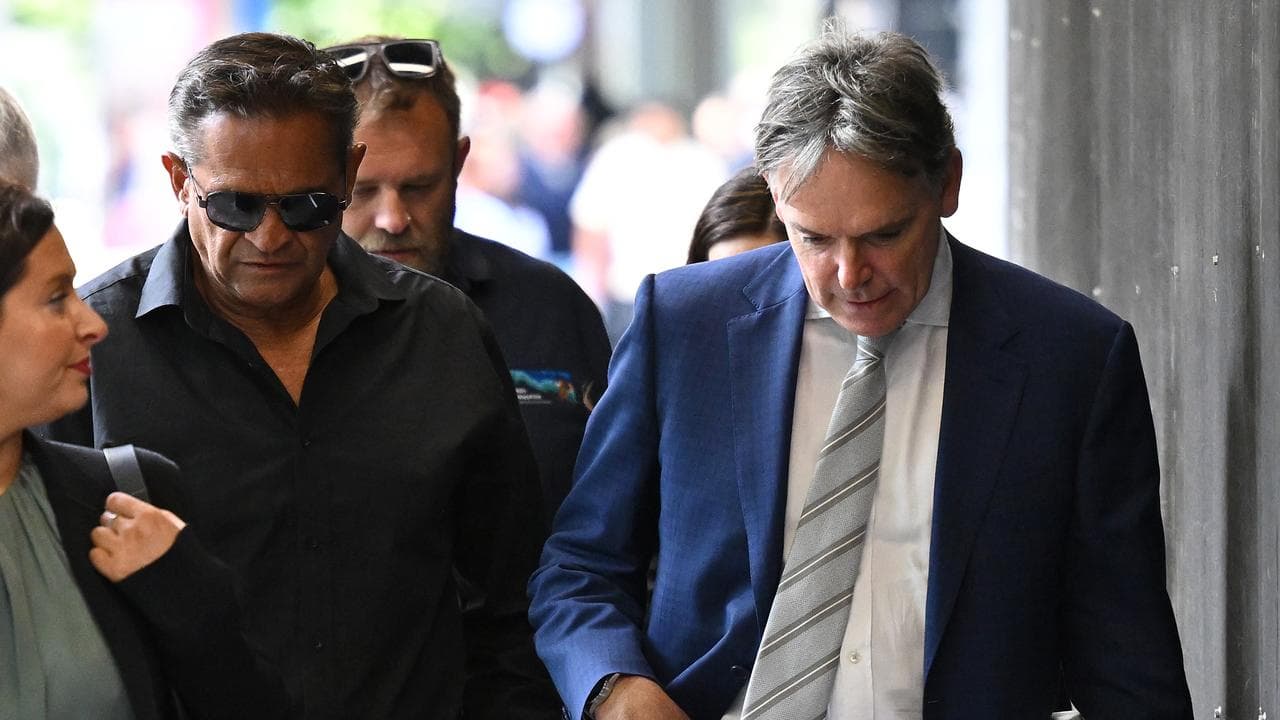 Nicky Winmar and barrister Dermot Dann (file)