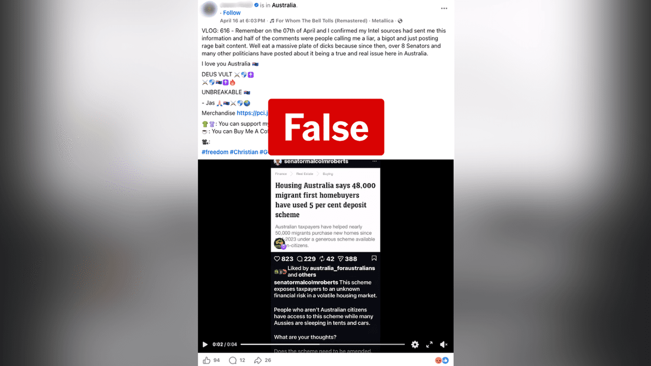 A screenshot of a Facebook post.