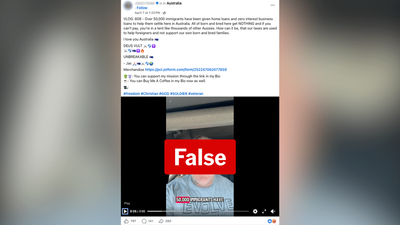 A screenshot of a Facebook post.