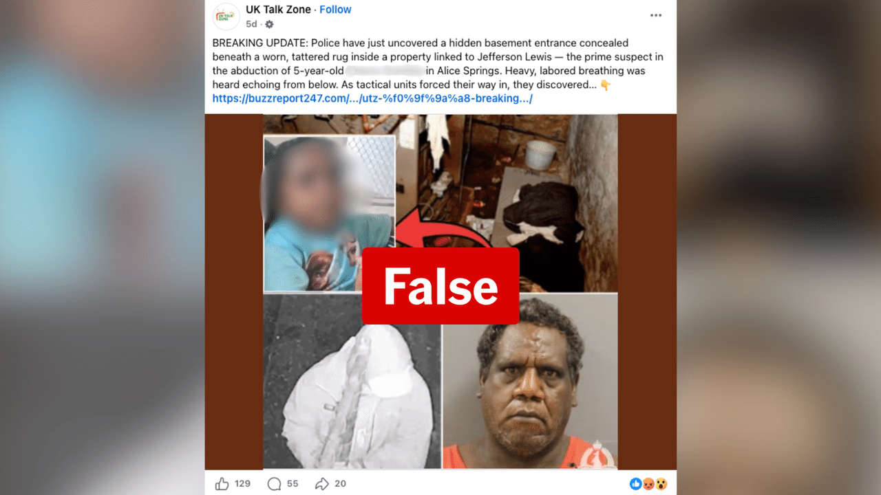 A screenshot of a Facebook post.