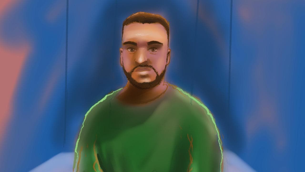 Court sketch of Naveed Akram (file)
