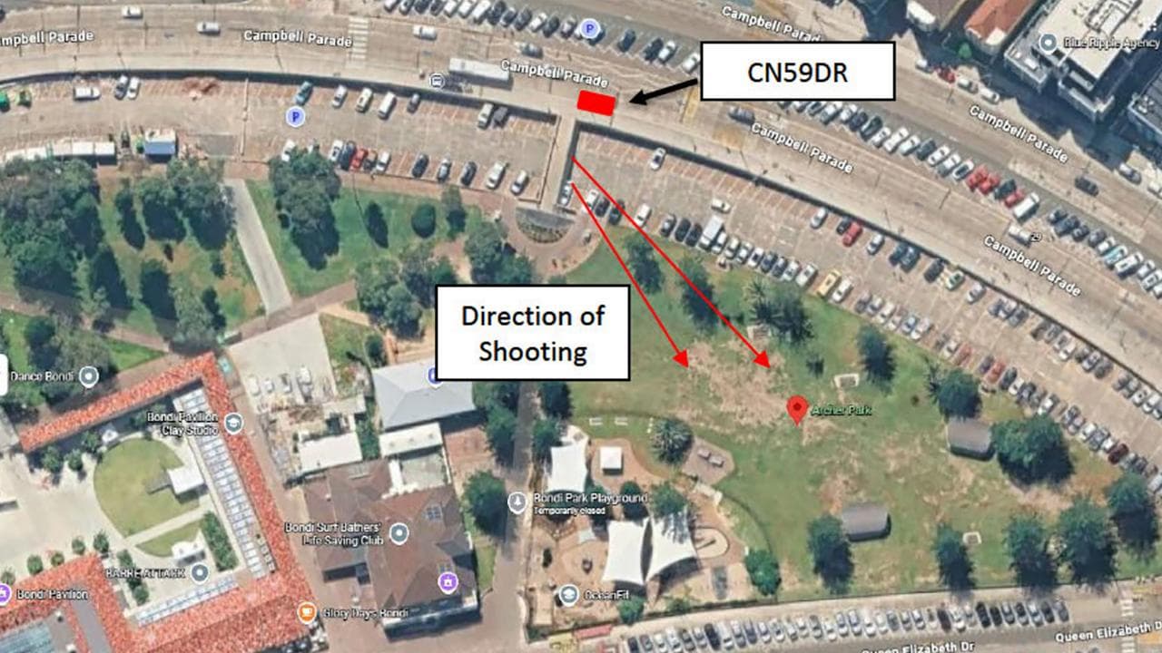 Map of mass shooting area (file)