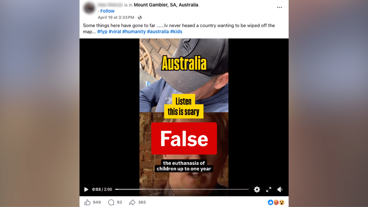 A screenshot of a Facebook post.