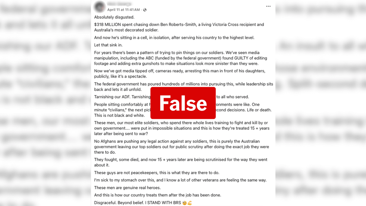 A screenshot of a Facebook post.