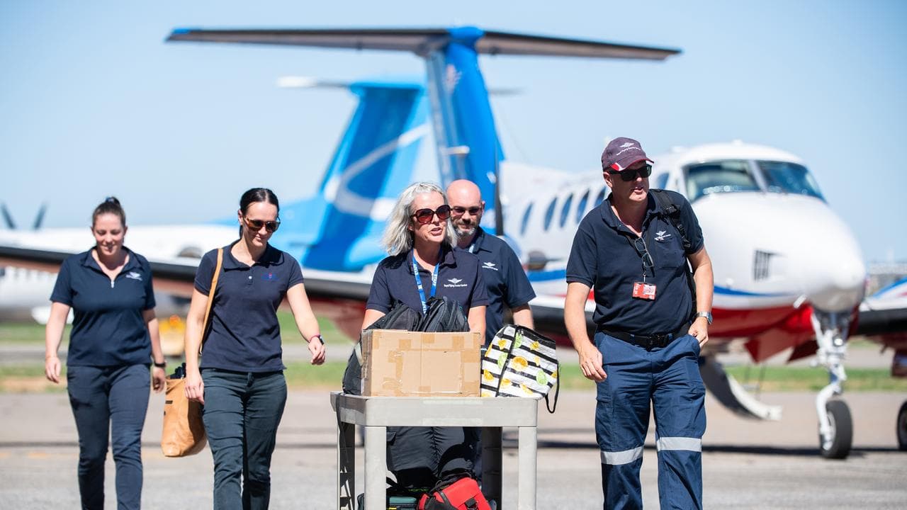 A Royal Flying Doctor Service (RFDS) crew