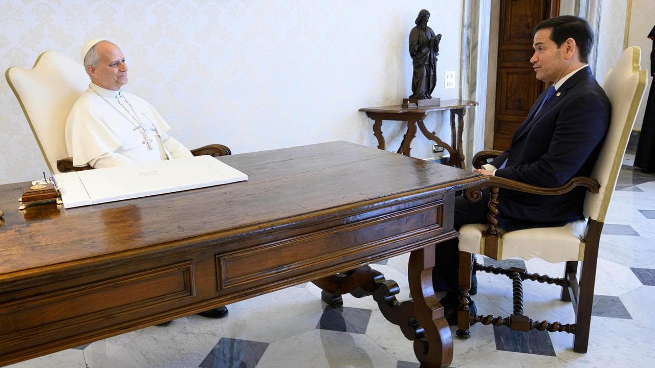 Leo XIV meets U.S. Secretary of State Marco Rubio