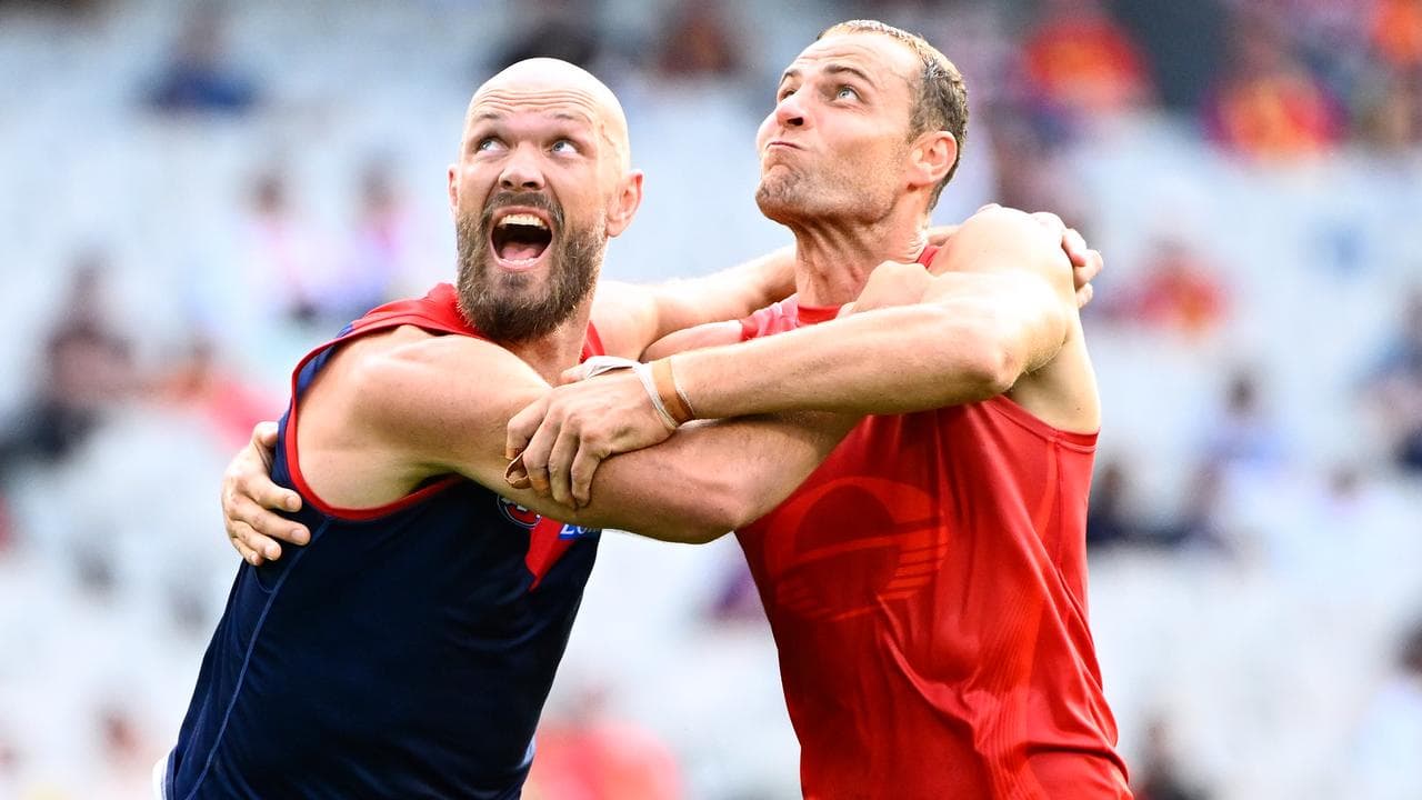 (L-R) Max Gawn and Jarrod Witts.