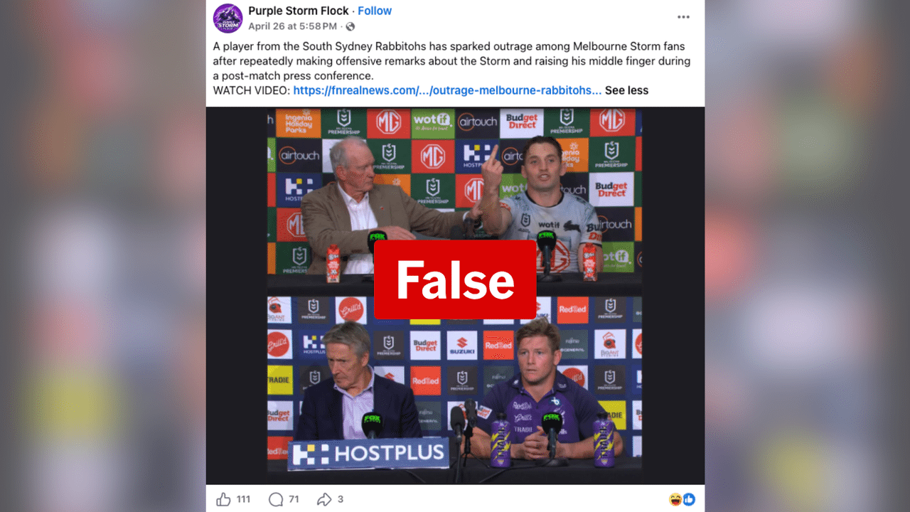 A screenshot of a Facebook post.