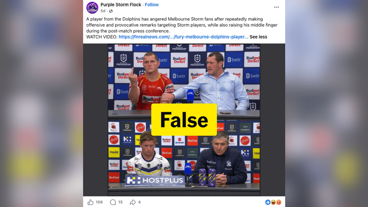 A screenshot of a Facebook post.