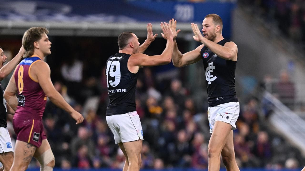 A three-goal haul from Harry McKay kept Carlton in the game.