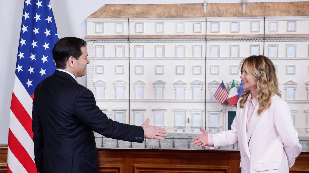 US Secretary of State Marco Rubio in Italy