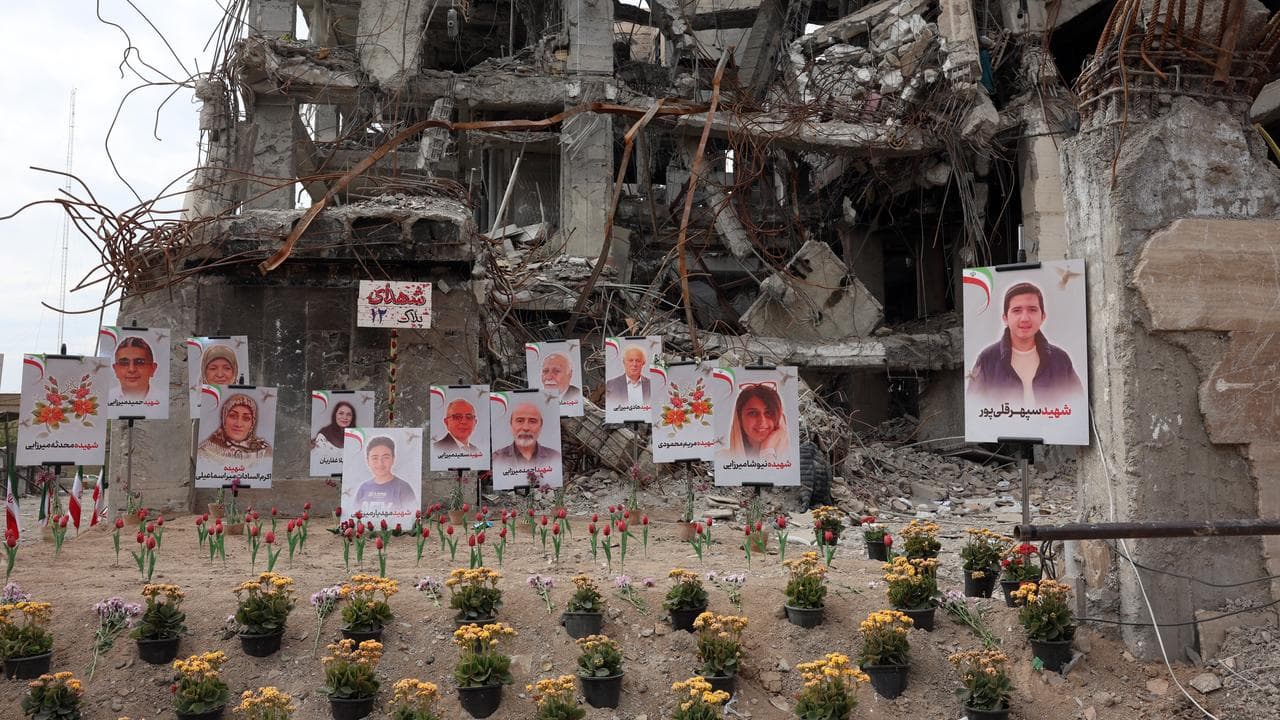 Photographs of airstrike victims
