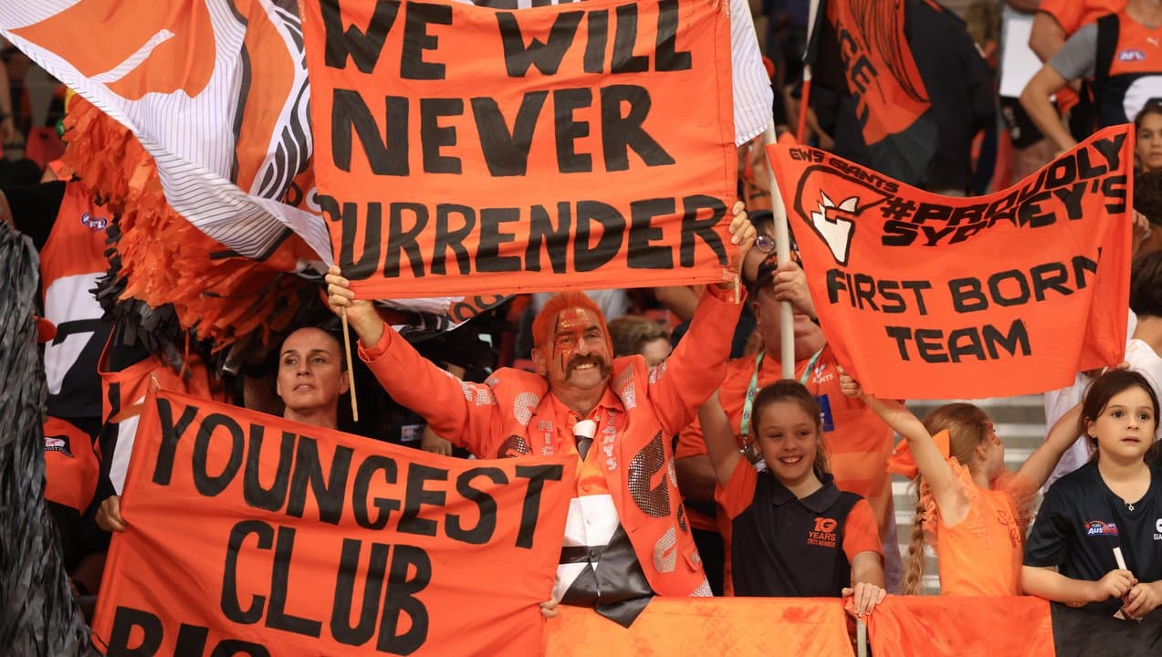 GWS Giants fans.