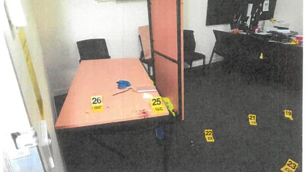 The principal's office after the attack