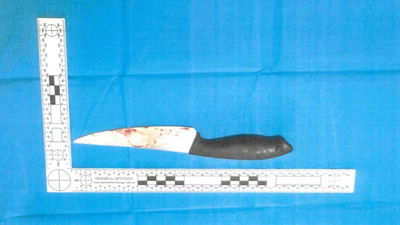 Blood-stained knife
