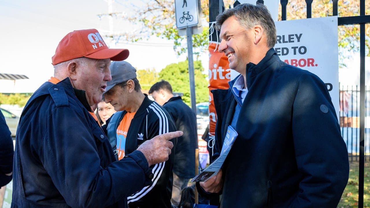 One Nation supporter and Angus Taylor