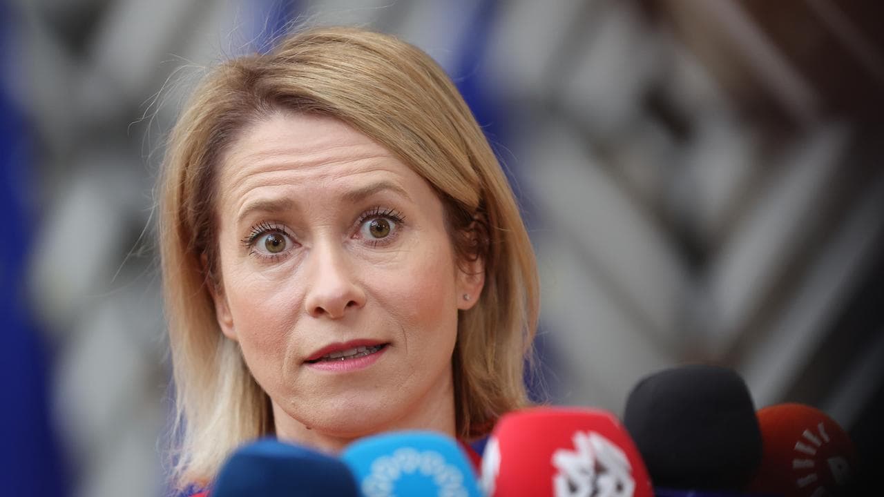 European Union foreign policy chief Kaja Kallas in Brussels, Belgium