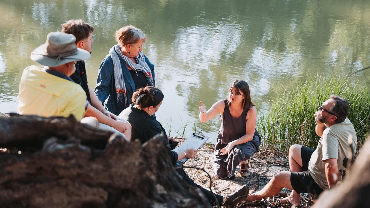 Friends of Nyah Vinifera Park community action group by the Murray