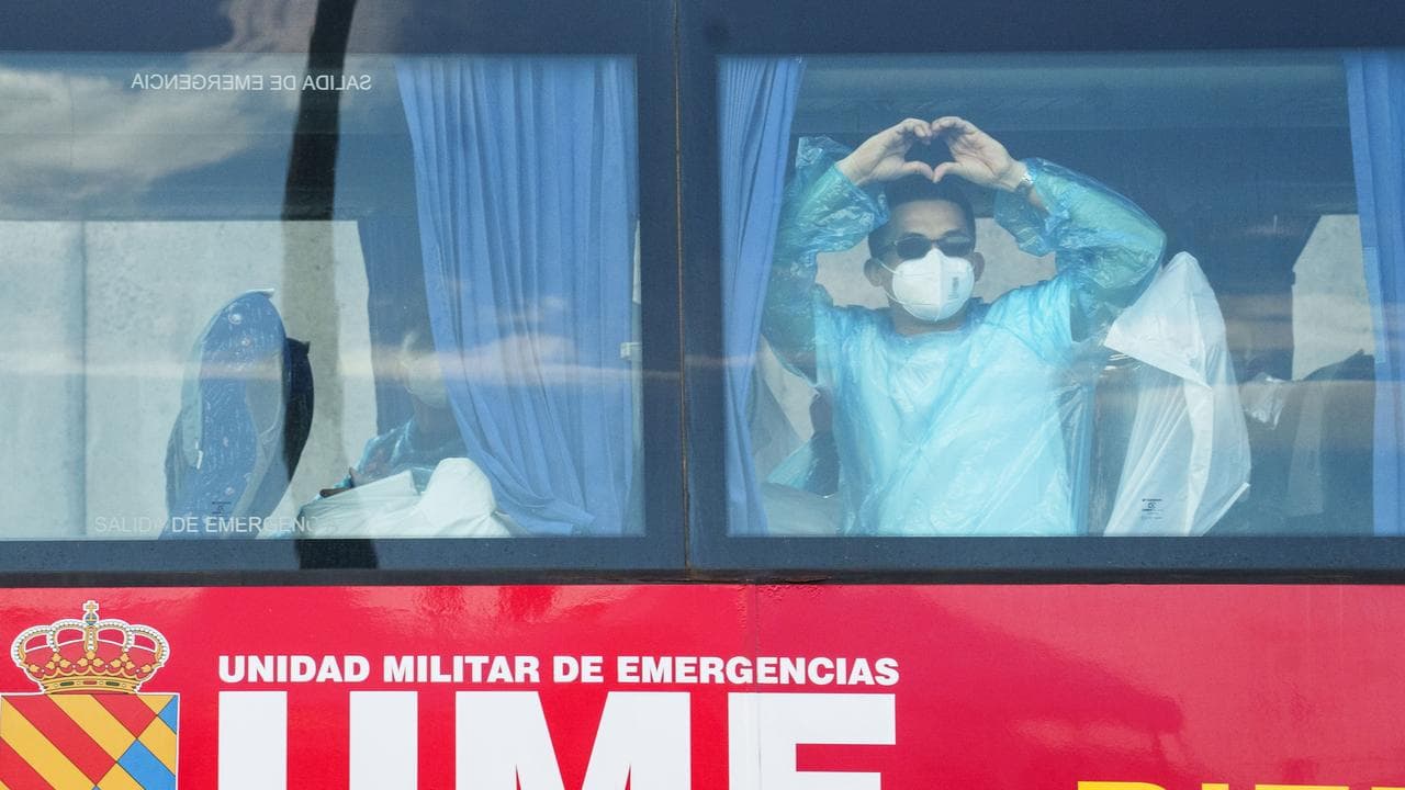 Final passengers await disembarkation