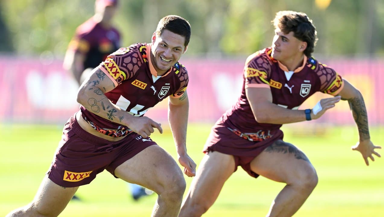 (L-R) Kalyn Ponga and Reece Walsh.