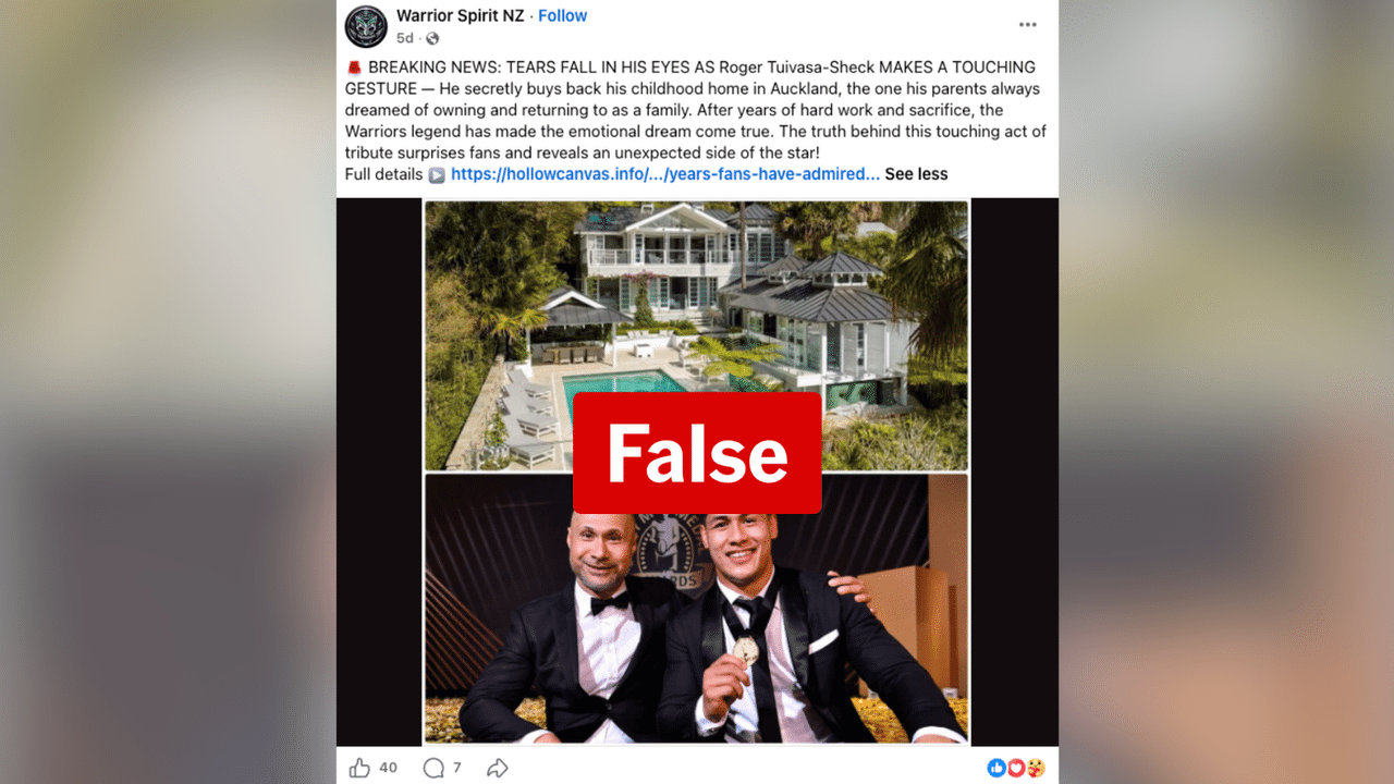 A screenshot of a Facebook post.