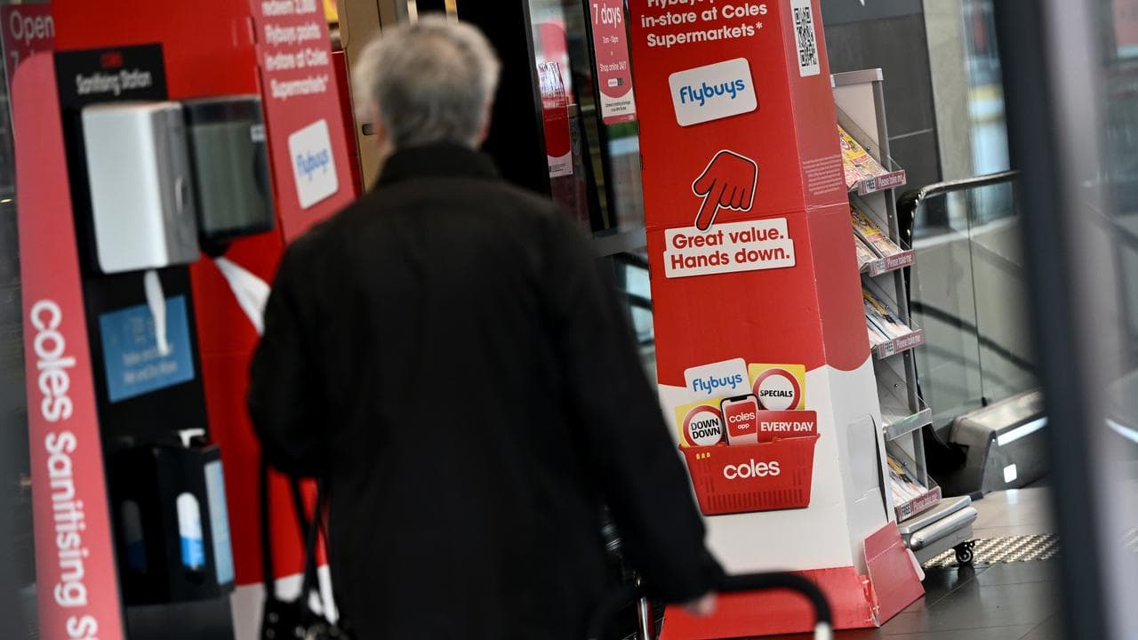 Coles signage (file)