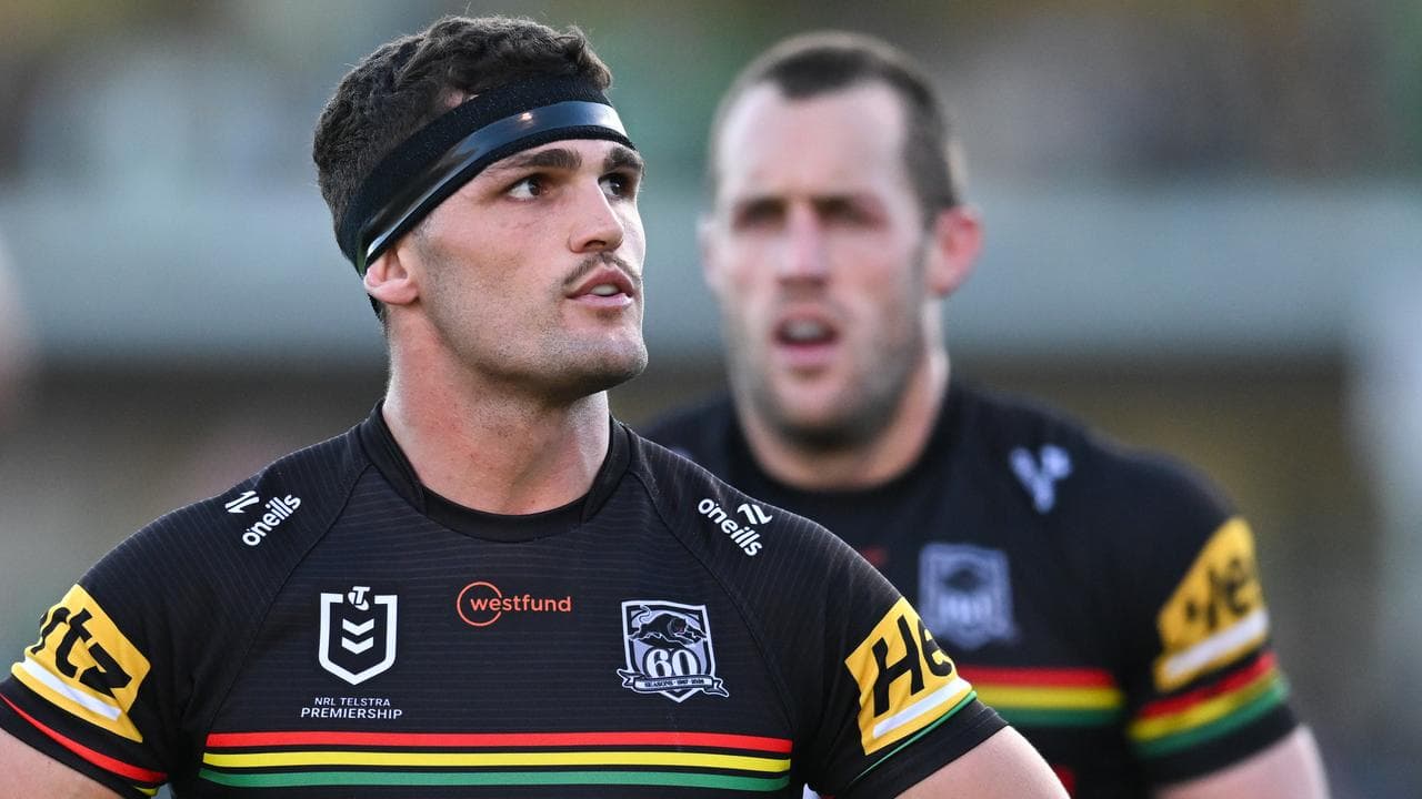 Penrith superstars Nathan Cleary and Isaah Yeo.