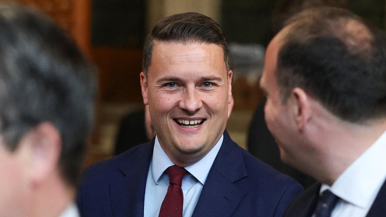 Health Secretary Wes Streeting at the opening of UK parliament