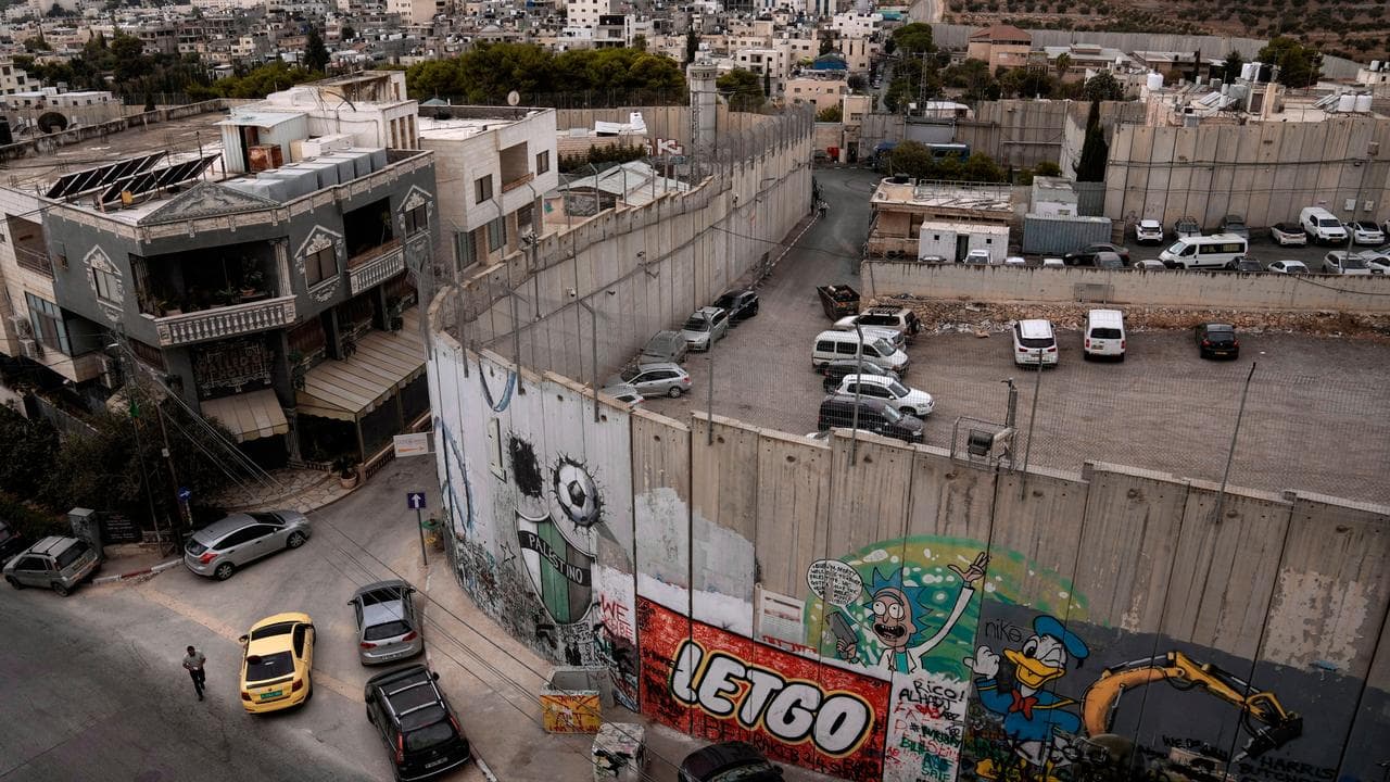 The separation wall in the West Bank