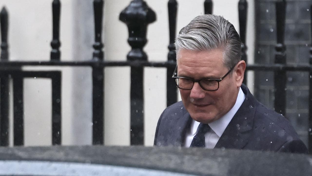 UK Prime Minister Keir Starmer departs for the opening of parliament