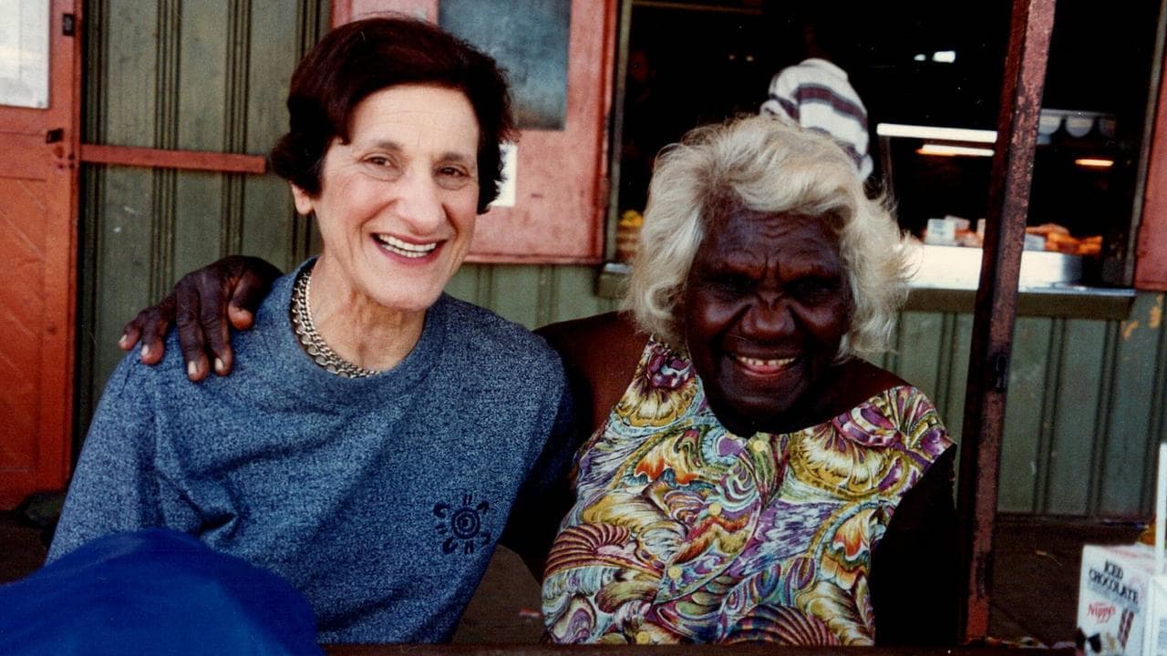 Marie Bashir with artist Gertie Huddleston