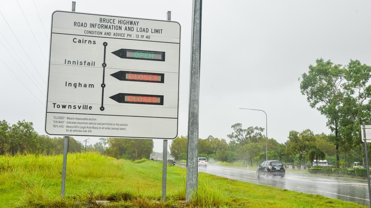 A road sign on the Bruce Highway