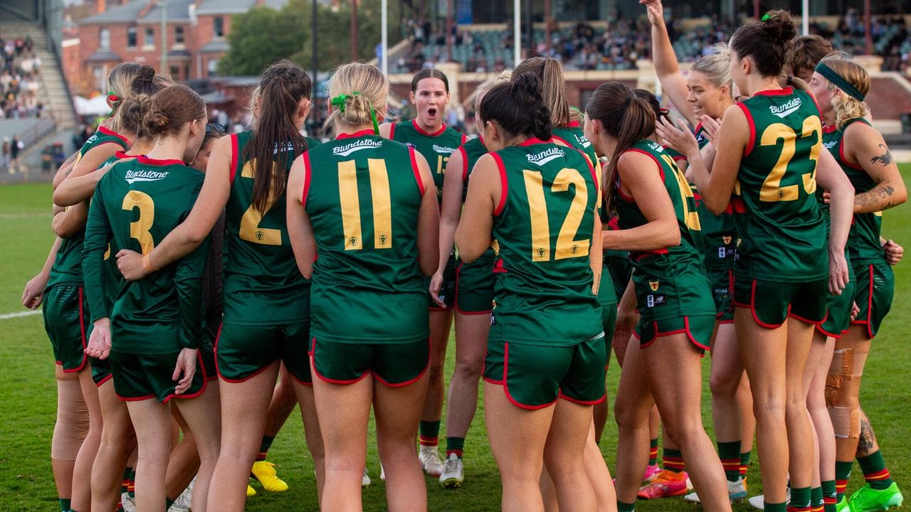 Tasmania Devils team huddle