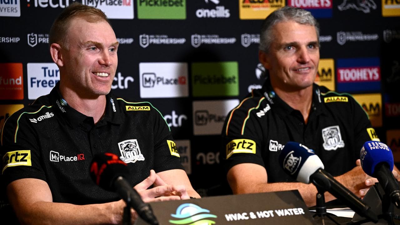 (L-R) Peter Wallace and Ivan Cleary.