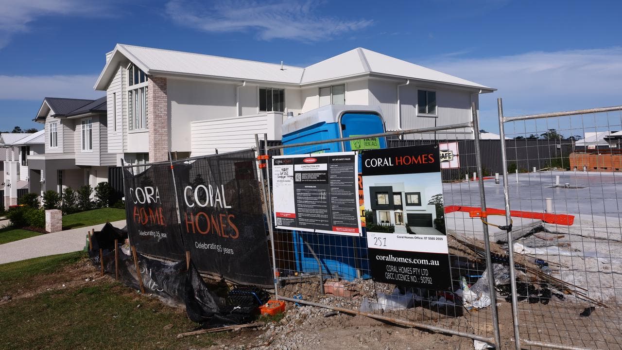 Homes being built