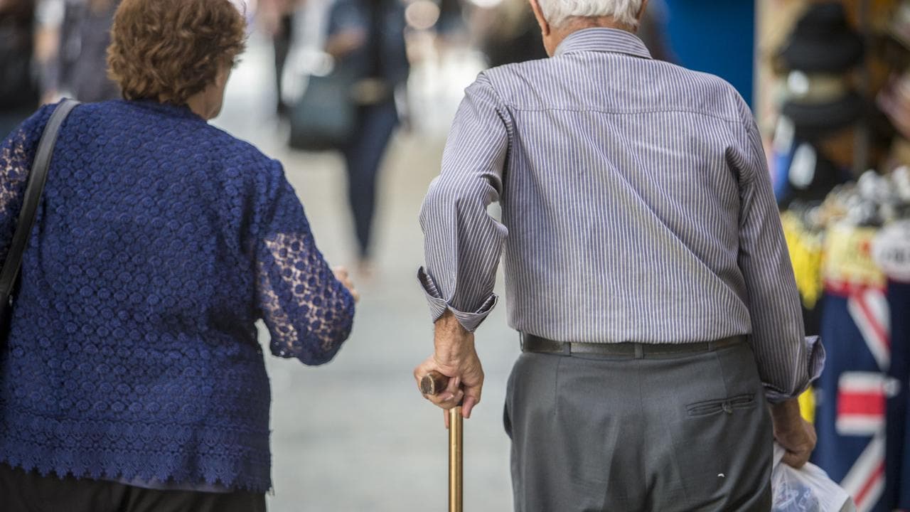 an elderly couple in Brisbane
