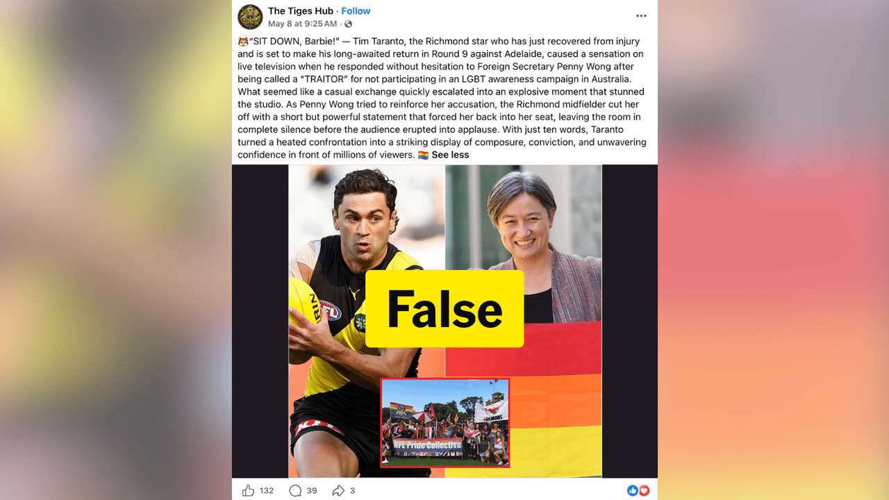 A screenshot of a Facebook page.