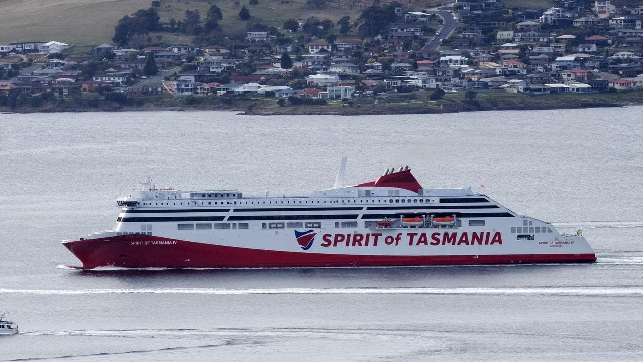 The Spirit of Tasmania IV arrives into the Port of Hobart (file image)