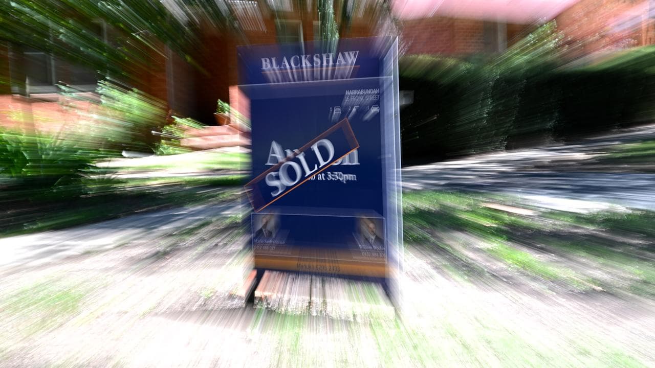 A ‘Sold’ sign in front of a house (file image)