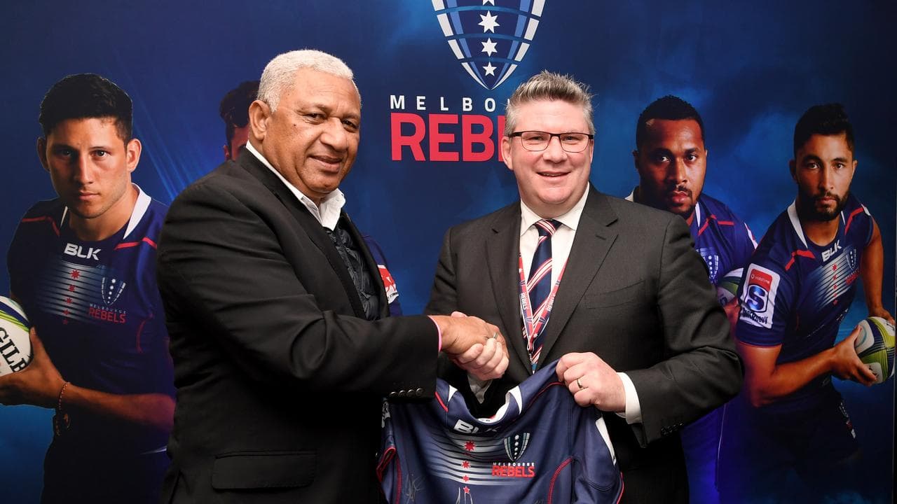 Rebels president Paul Docherty (right/ file)
