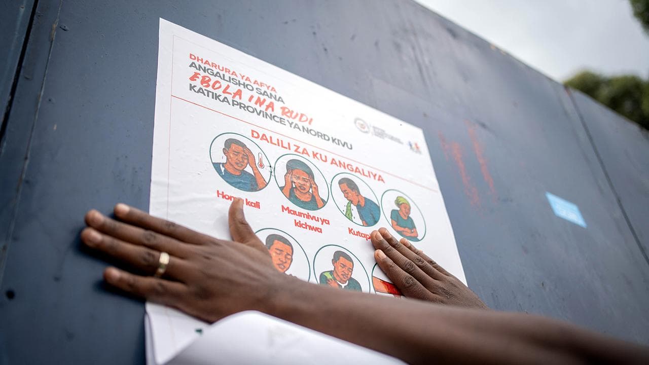 A poster in Democratic Republic of Congo
