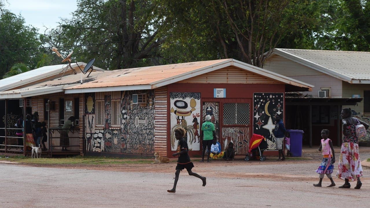 A remote aboriginal community of Milingimbi in the Northern Territory