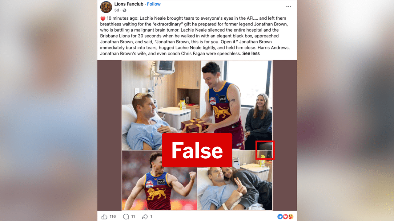 A screenshot of a Facebook post.
