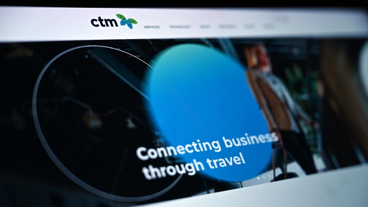 Corporate Travel Management signage