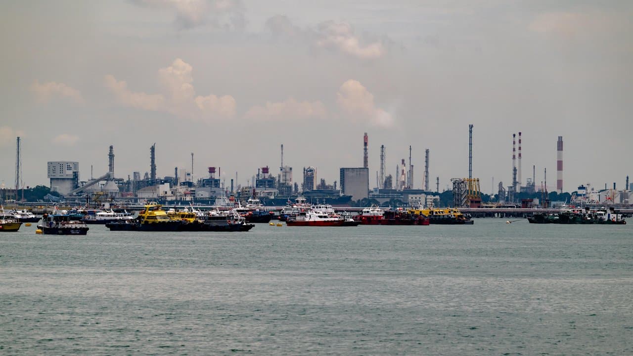 Jurong Island, a major energy and chemical hub in Singapore