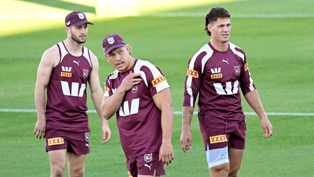 (L-R) Sam Walker, Reuben Cotter, Kalyn Ponga and Thomas Flegler.