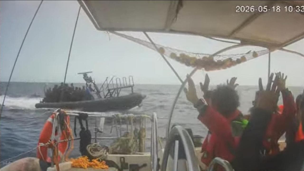 Members of the Global Sumud Flotilla are intercepted by Israel