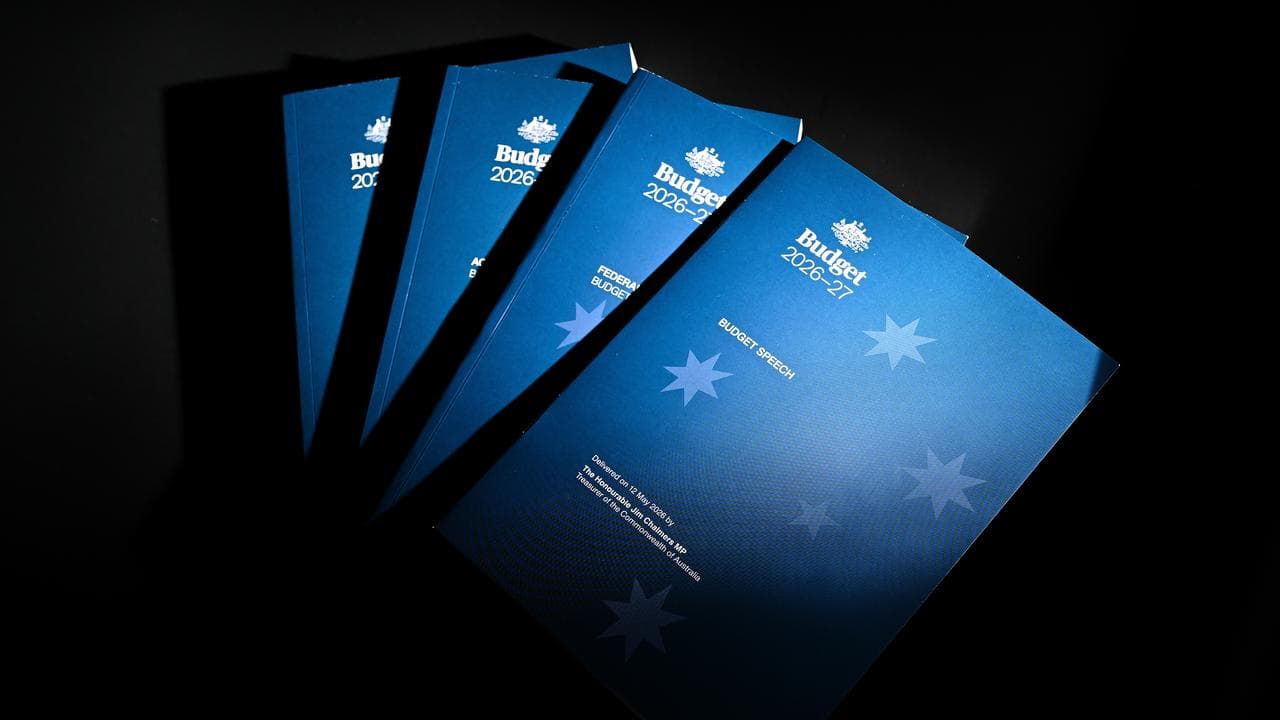 A generic photo of the Budget papers inside the 2026 Budget lockup.