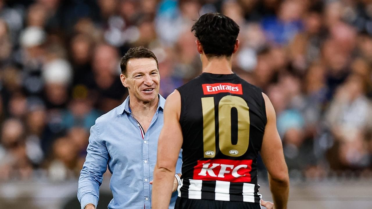 Brent Harvey was on hand to see Scott Pendlebury break his record.