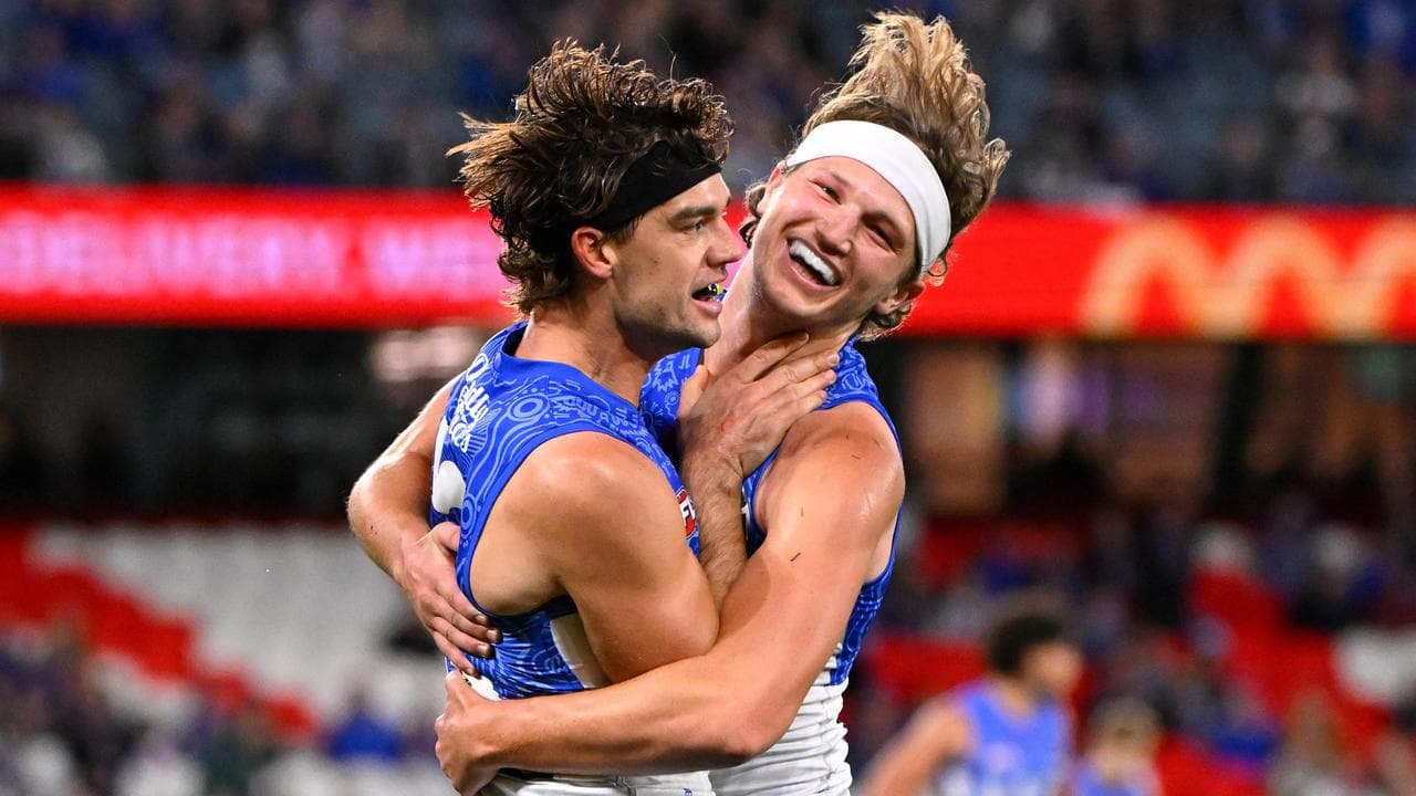 The Kangaroos' Jy Simpkin and Zane Duursma